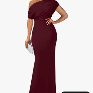 Wine Red Women's Dress